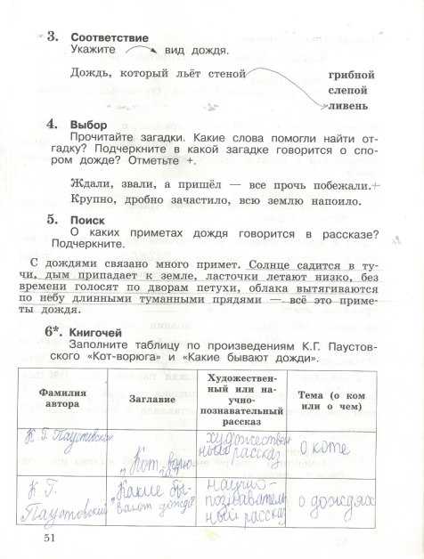 Гдз решебник по литературе 3 класс ефросинина рабочая тетрадь вентана-граф