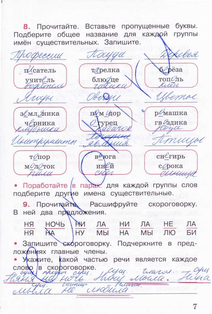 ГДЗ рабочая тетрадь по русскому языку 3 класс Канакина часть 1 Предложение Номер 16 Прочитайте Допишите подходящие по смыслу слова так чтобы на каждой строке получилось предложение пословица Друзья познаются У страха глаза