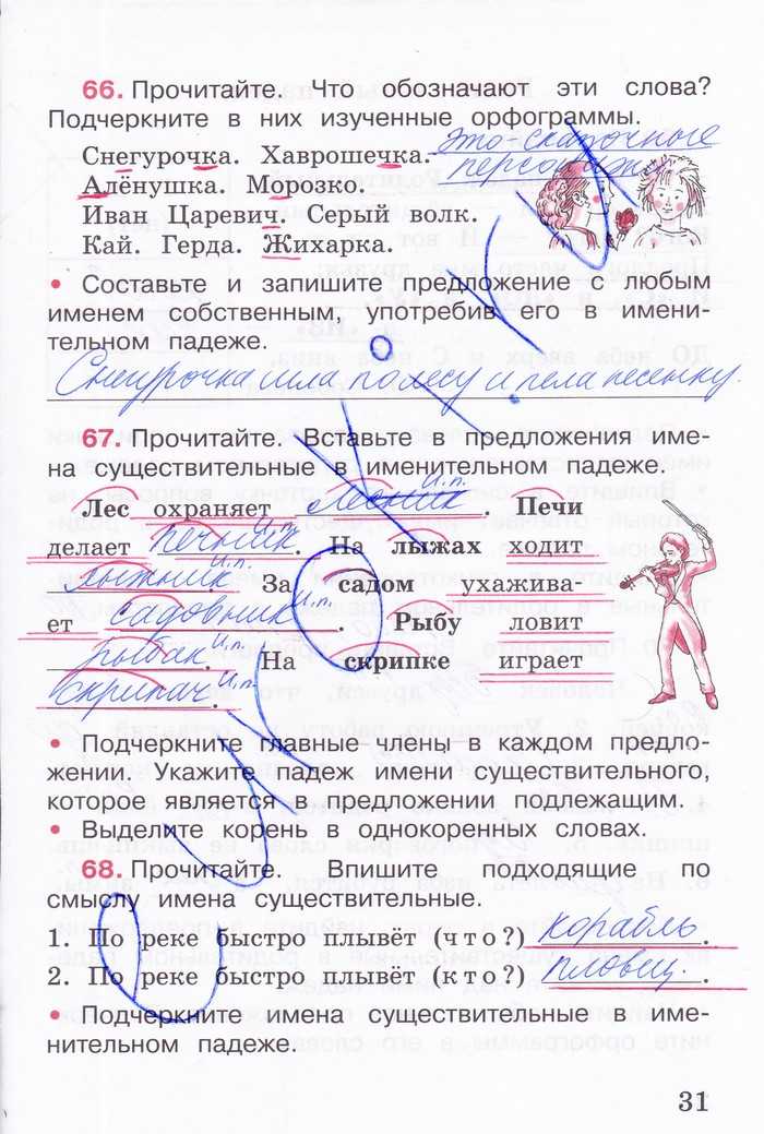 Русский язык к рабочей тетради 3 класс авторы канакина горецкий 1 и 2 часть